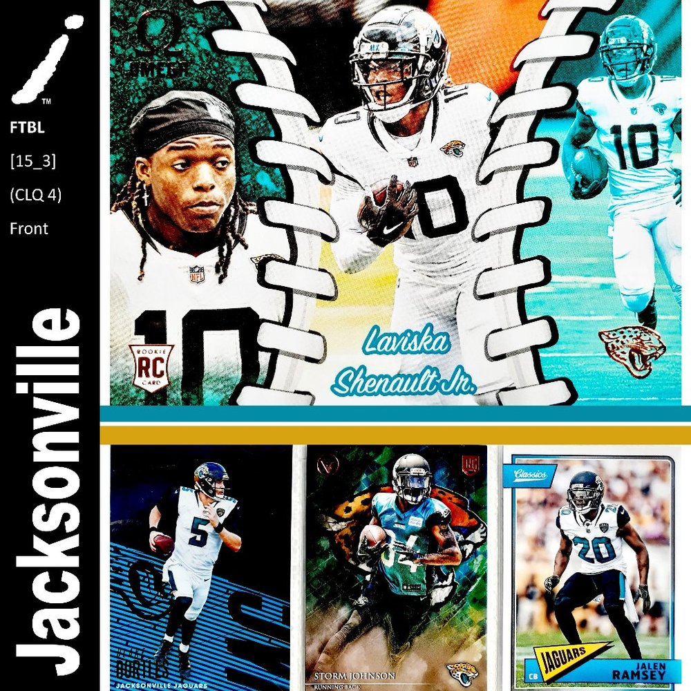 Jacksonville Jaquars 4 Card Lot - FTBL [15_3]